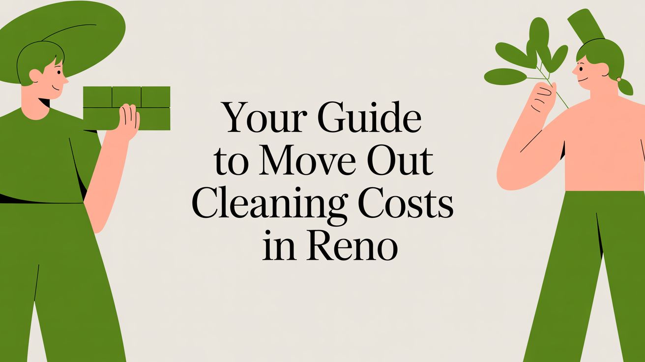 Move-out cleaning supplies and checklist for a Reno home