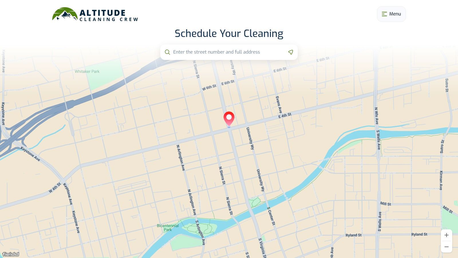 Screenshot from https://altitudecleaningcrew.fieldd.co